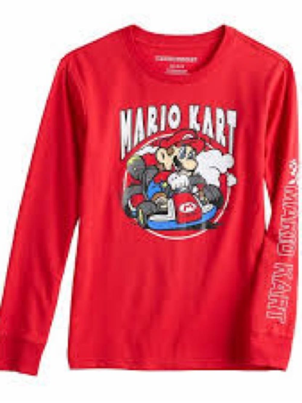 Nintendo Mario Kart Long Sleeve Graphic Long Sleeve Tee